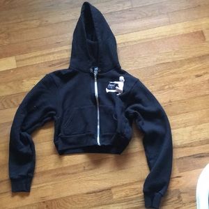 Suzie B fitness cropped hoodie medium